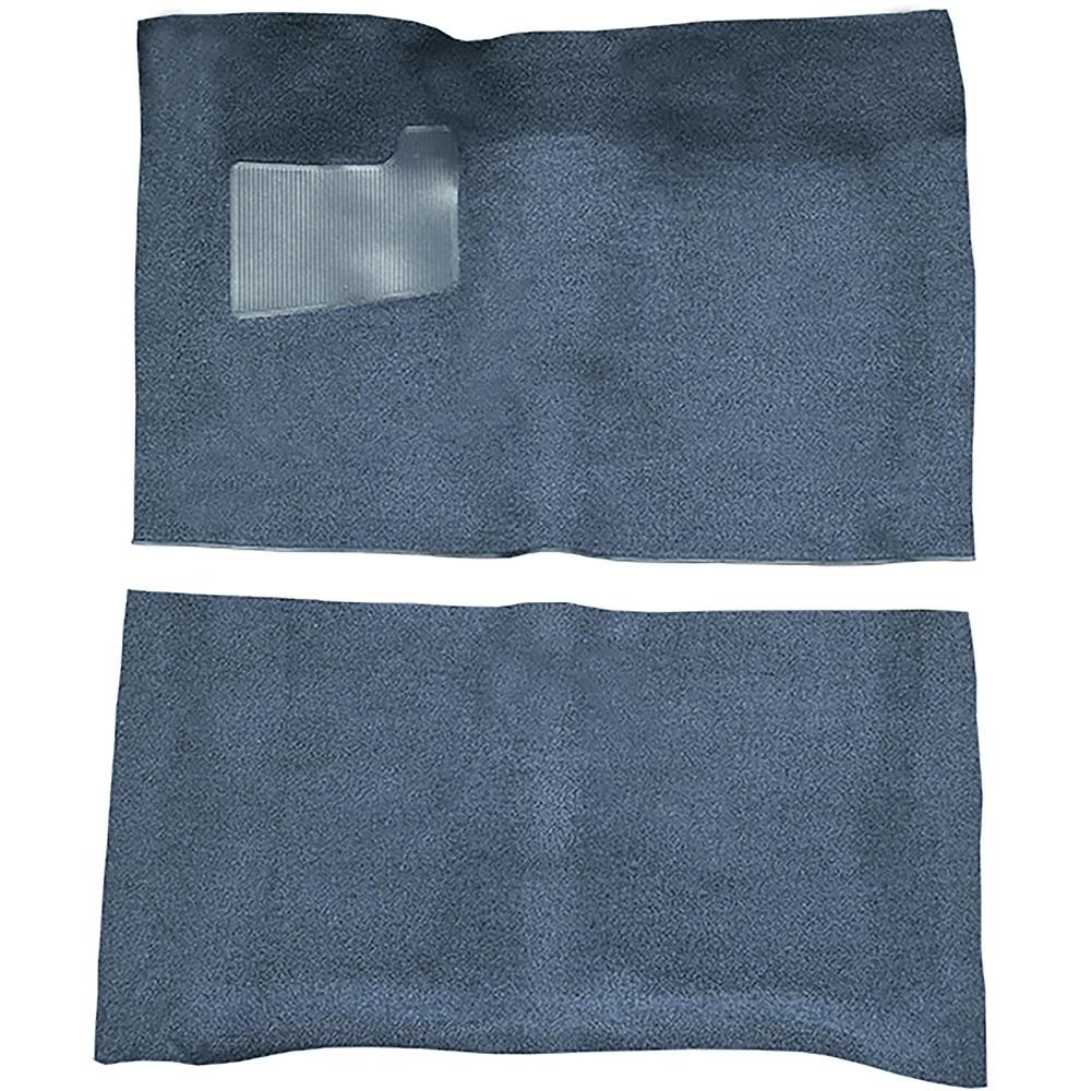 1966-67 Pontiac GTO 2-Door Automatic Complete Molded Carpet Set Loop Medium Blue