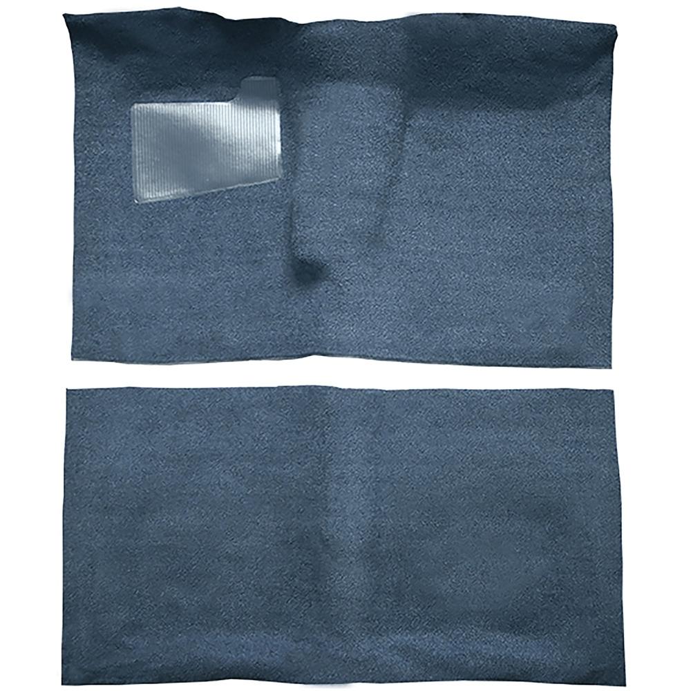 1966-67 Pontiac GTO 2-Door 4-Speed Complete Molded Carpet Set Loop Medium Blue