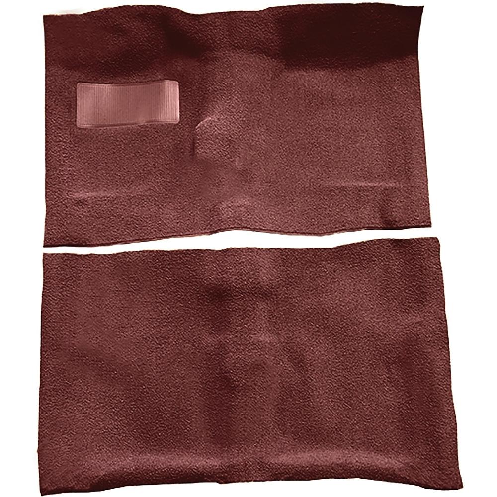 1964-67 Chevrolet El Camino 4-Speed Complete Molded Carpet Set Loop Maroon