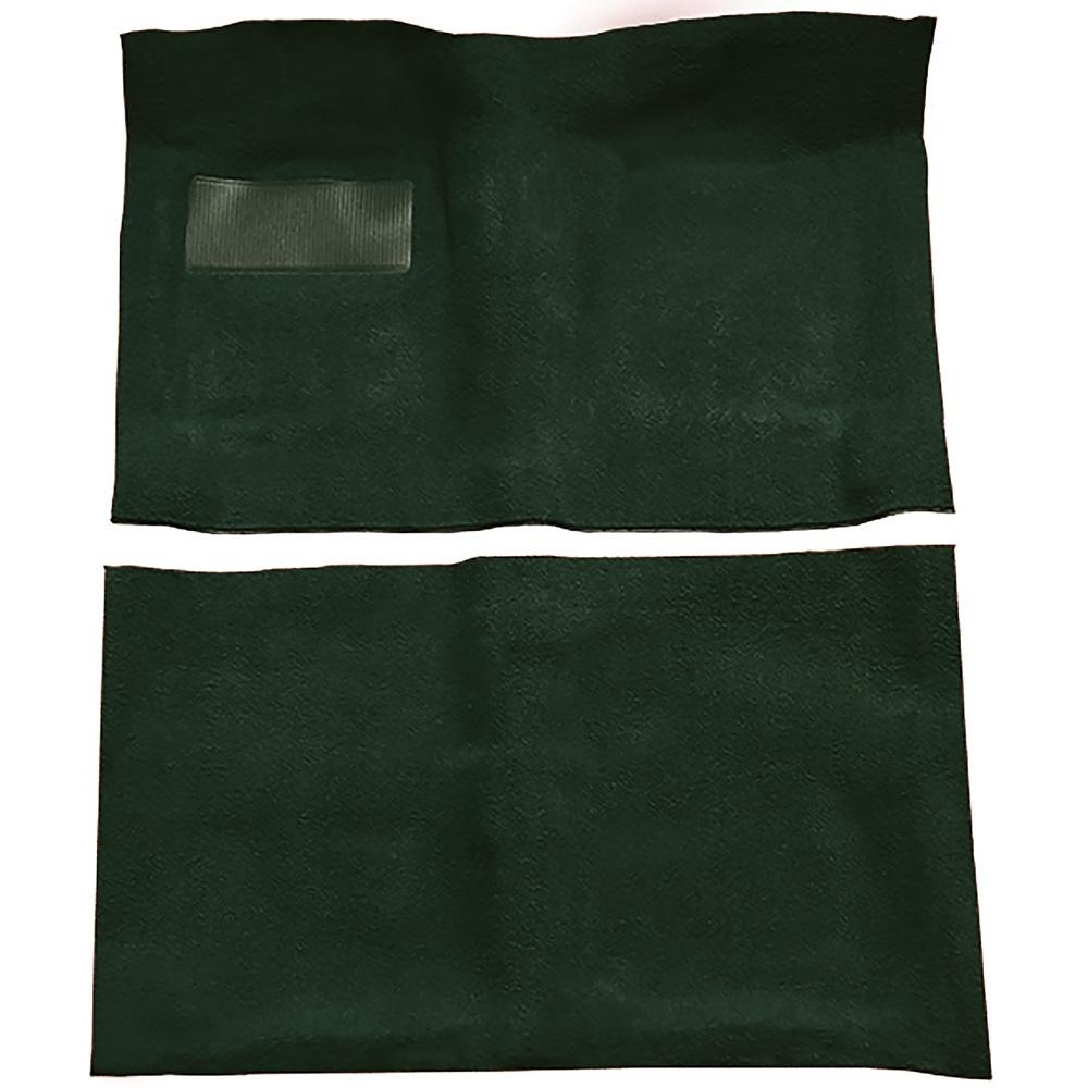 1964-67 Chevrolet El Camino 4-Speed or Automatic Complete Molded Carpet Set Loop Dark Green
