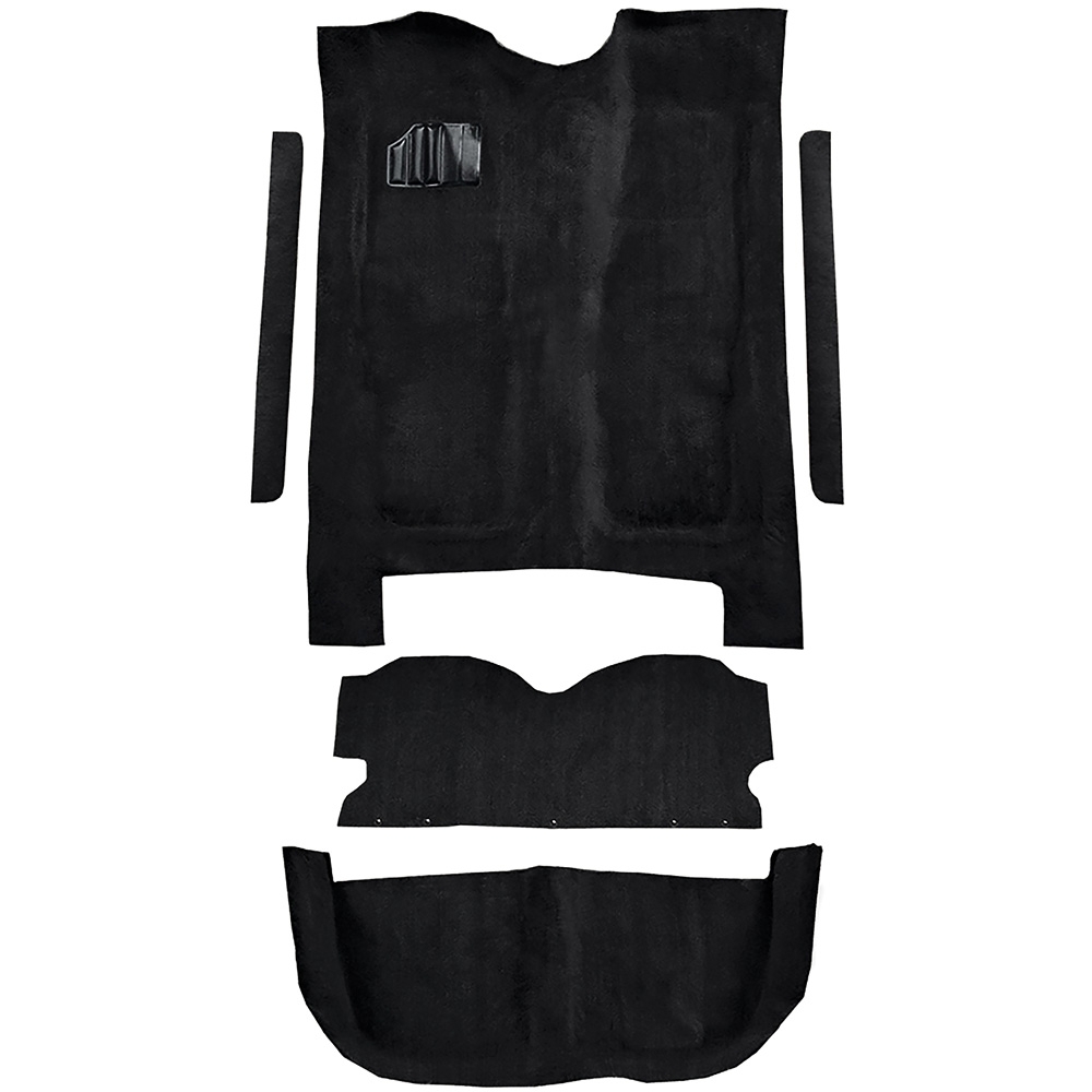 1978-87 El Camino, Caballero Manual or Automatic Complete Molded Carpet Set Cutpile Black