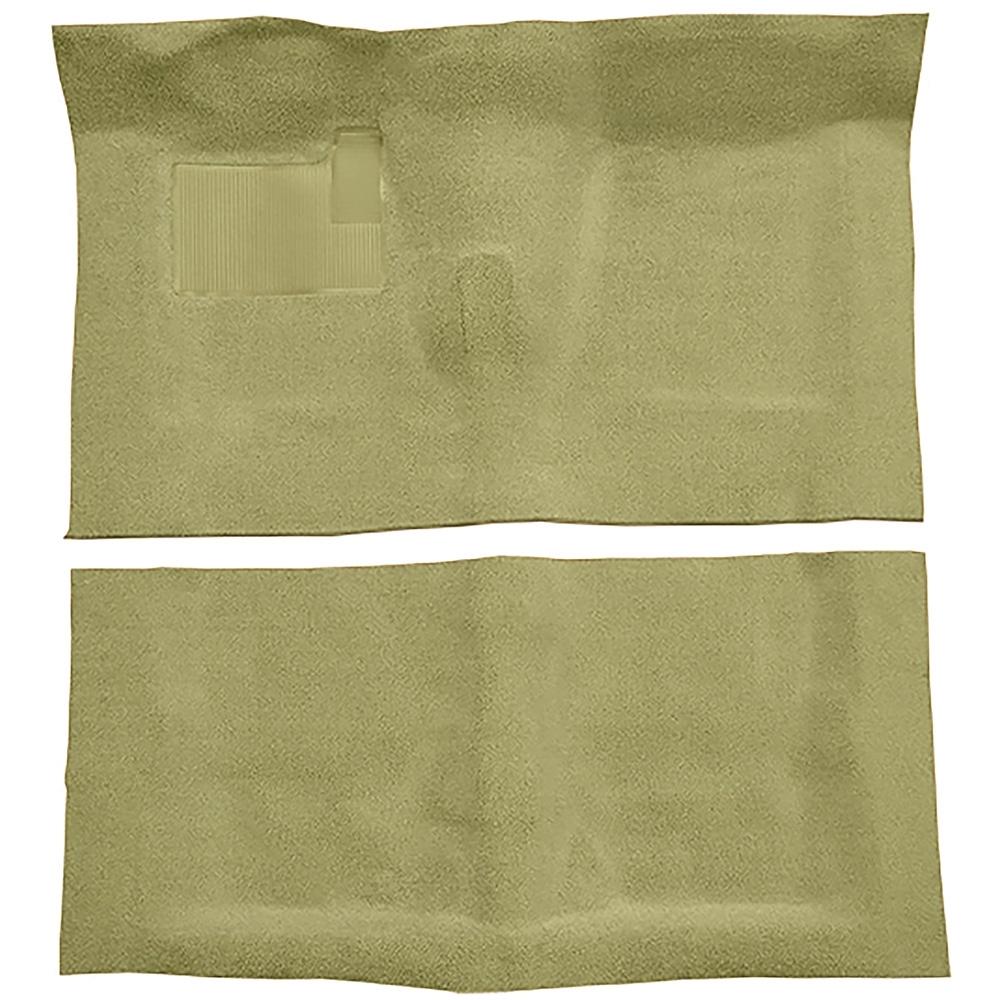 1968-72 Chevelle, LeMans, Skylark 2-Door 4-Speed w/ Console Complete Molded Carpet Set Loop Ivy Gold