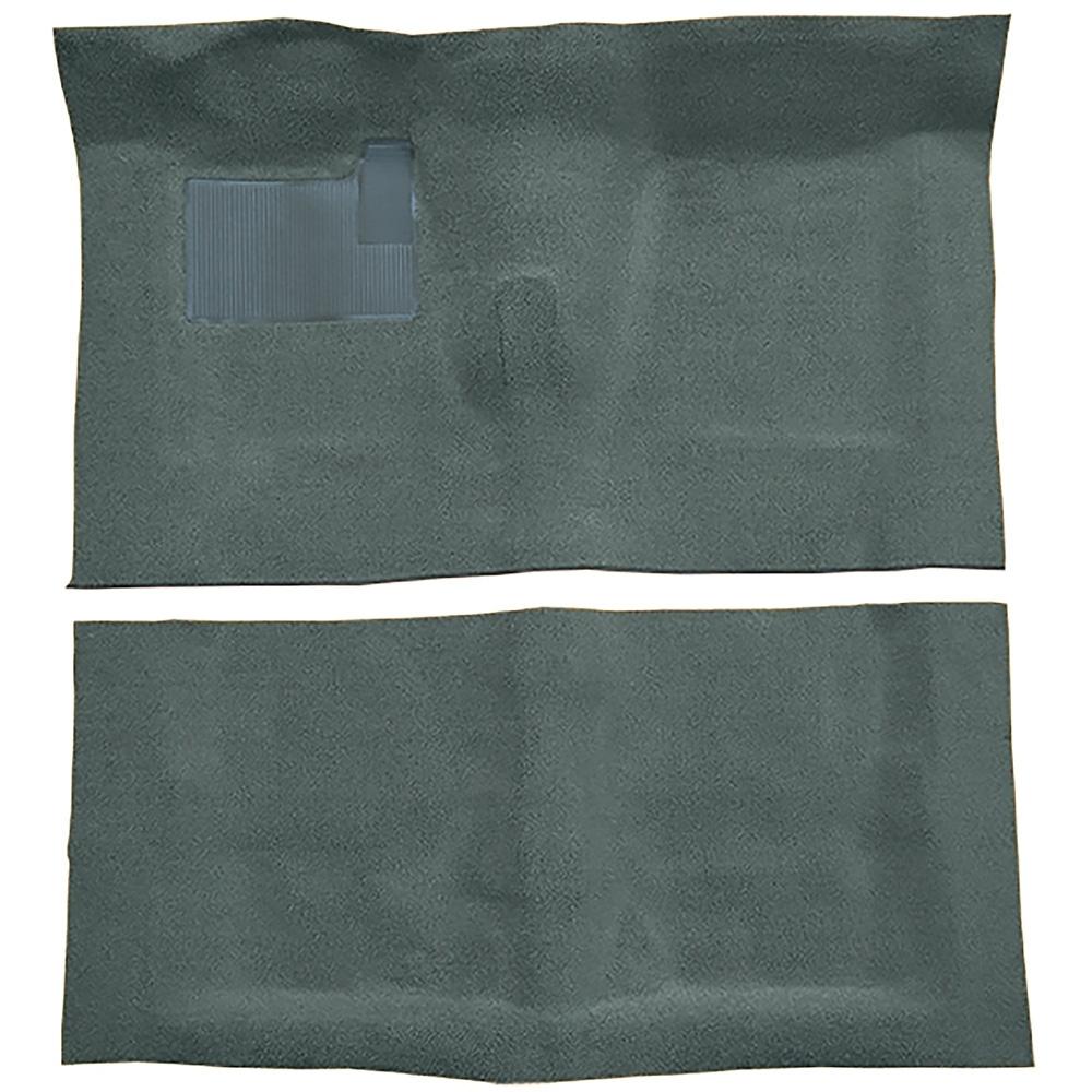 1968-72 Chevelle, LeMans, Skylark 2-Door 4-Speed w/ Console Complete Molded Carpet Set Loop Teal