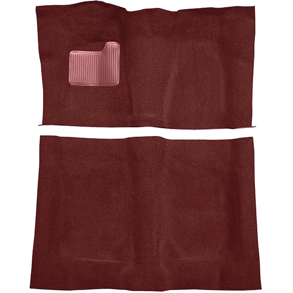 1973 GTO, Chevelle, Cutlass 2-Door 4-Speed Complete Molded Carpet Set Loop Maroon