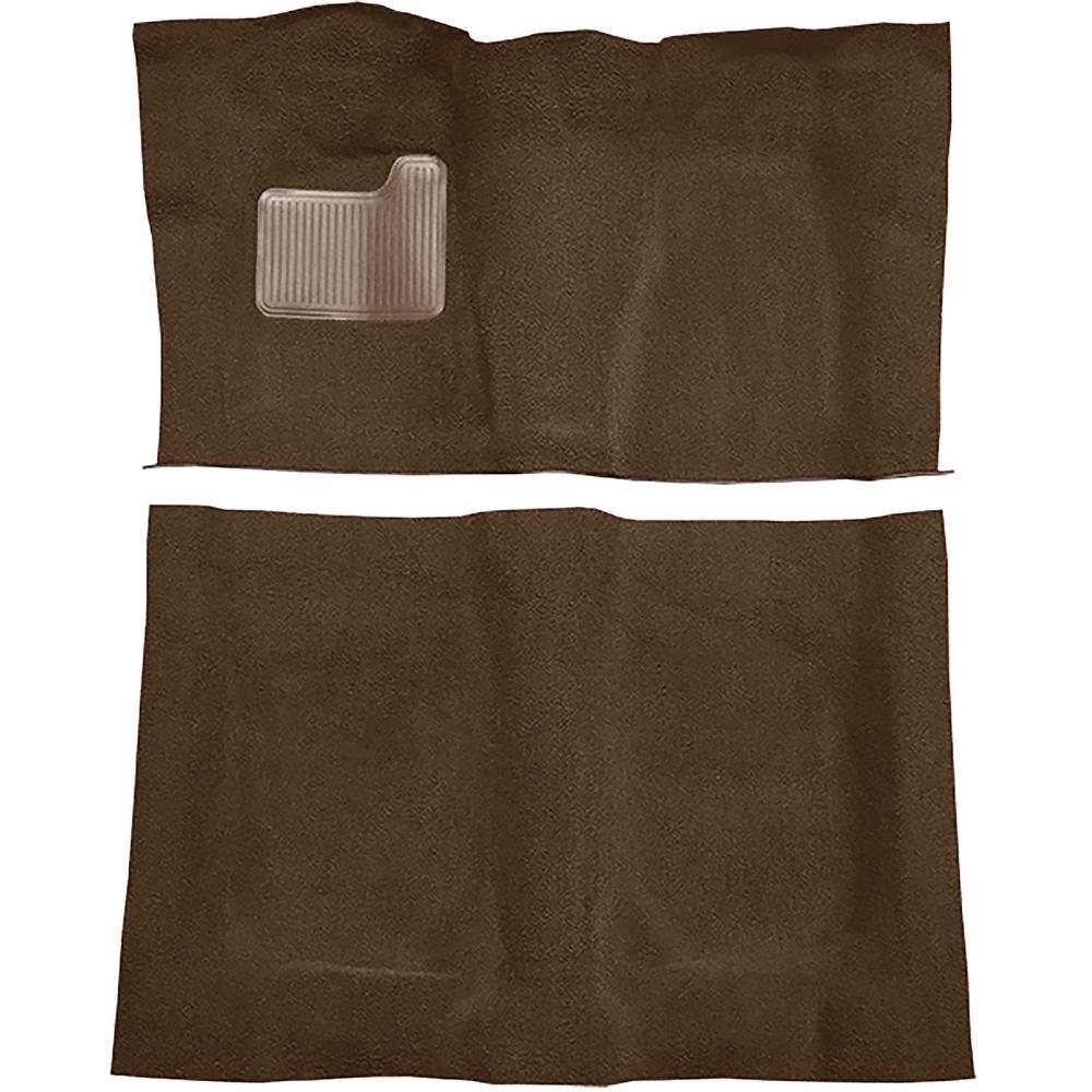 1973 Oldsmobile Cutlass 2-Door 4-Speed Complete Molded Carpet Set Loop Dark Saddle
