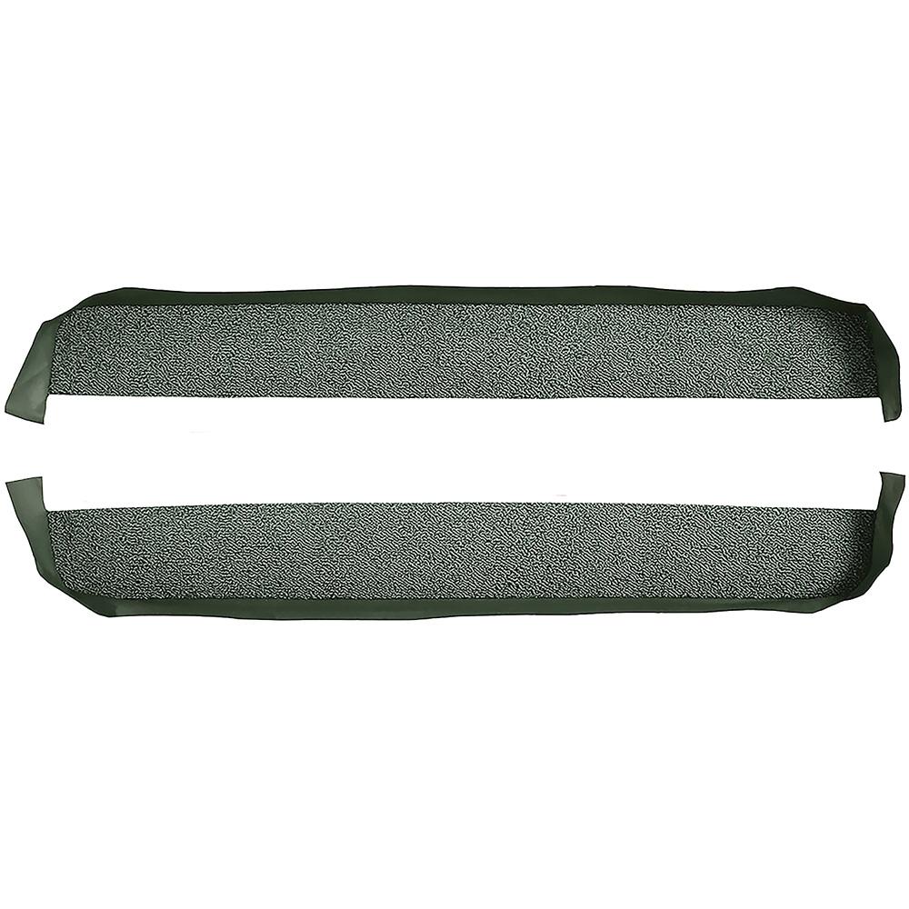 1964-72 GTO, Chevelle, Gran Sport 2-Door Die-Cut Door Panel Carpet Set Loop w/ Vinyl Trim Green