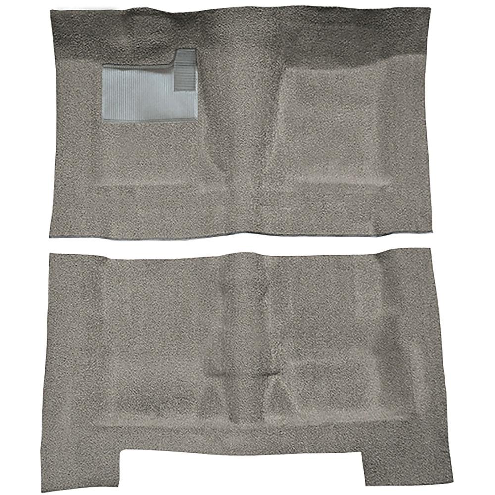 1968-72 Skylark, Chevelle, Cutlass 2 or 4-Door Automatic Complete Molded Carpet Set Loop Mass-Backing Fawn Sandalwood