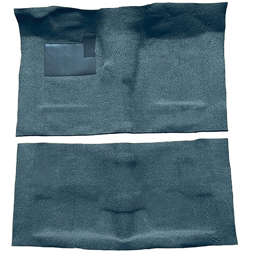 1968-72 Pontiac GTO 2-Door 4-Speed Complete Molded Carpet Set Loop Mass-Backing Bright Blue