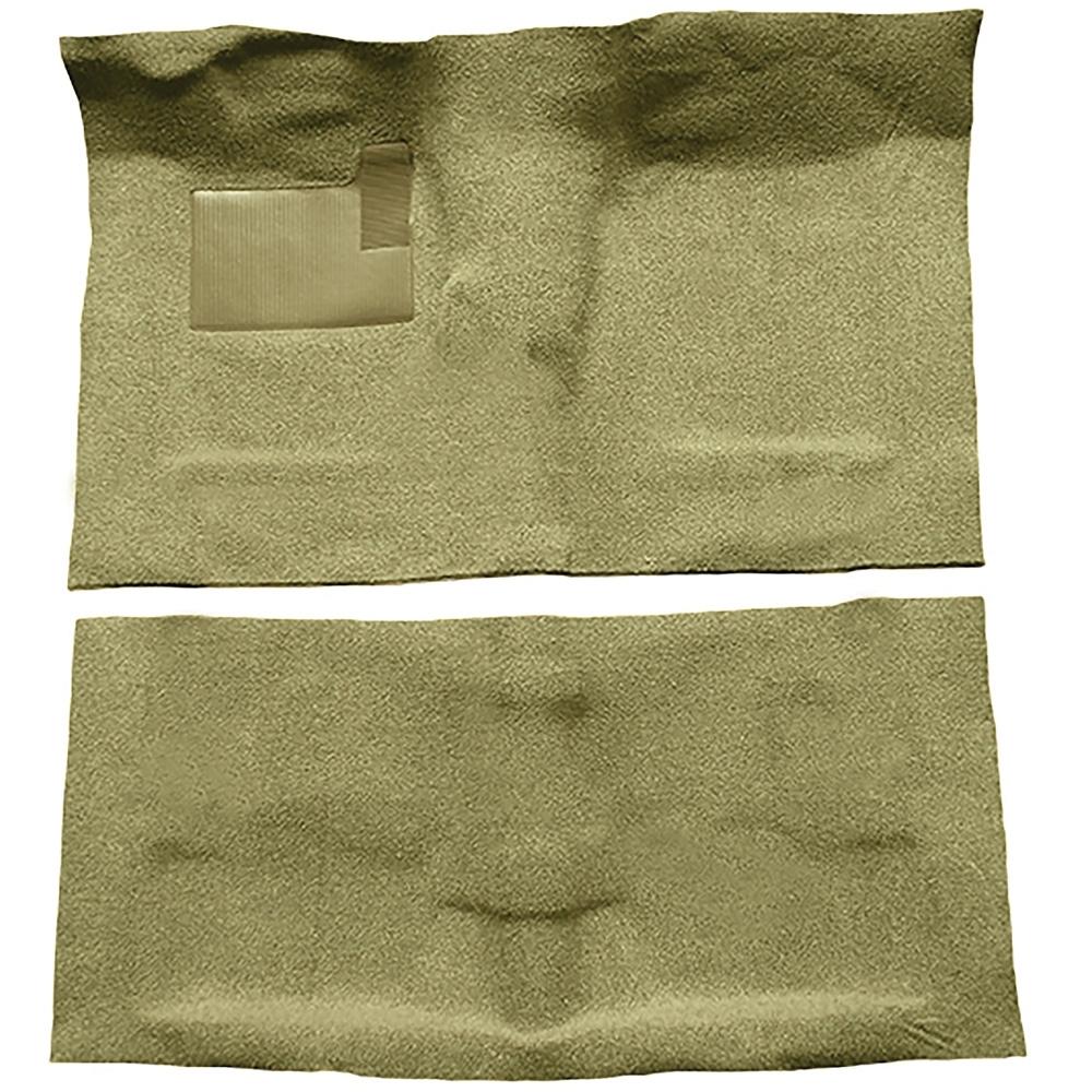 1968-72 Pontiac GTO 2-Door 4-Speed Complete Molded Carpet Set Loop Mass-Backing Ivy Gold