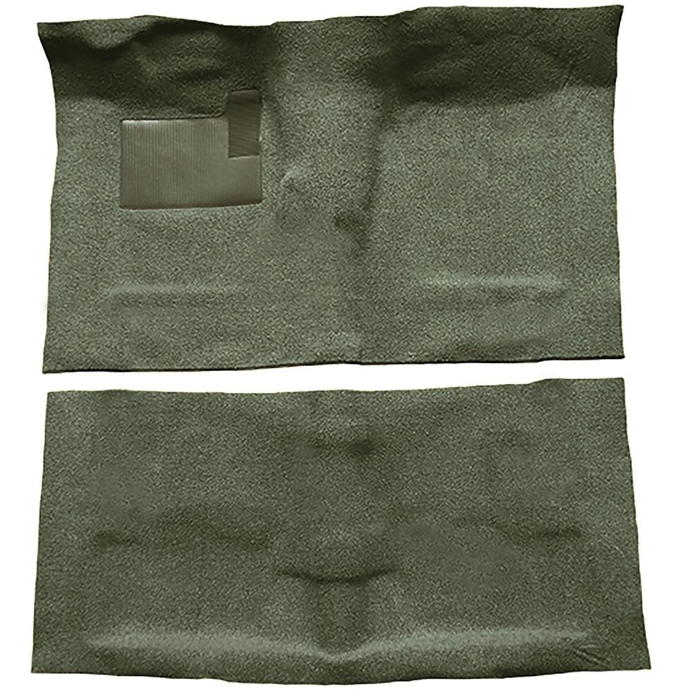 1968-72 Pontiac GTO 2-Door 4-Speed Complete Molded Carpet Set Loop Mass-Backing Moss Green