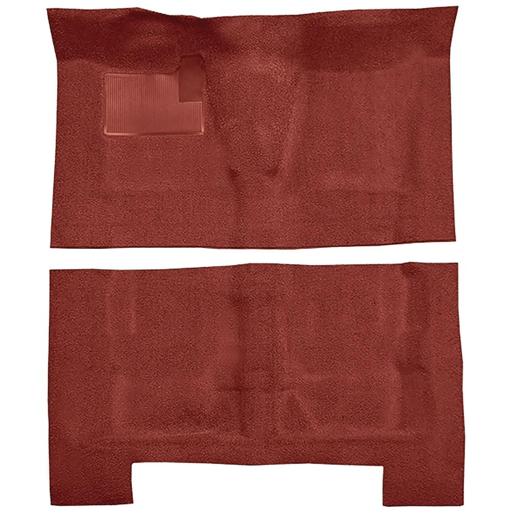 1968-72 Chevelle Concours 4-Door Wagon 4-Speed Complete Molded Carpet Set Loop Mass-Backing Red