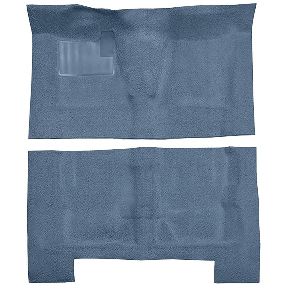 1968-72 Chevelle Concours 4-Door Wagon 4-Speed Complete Molded Carpet Set Loop Mass-Backing Medium Blue