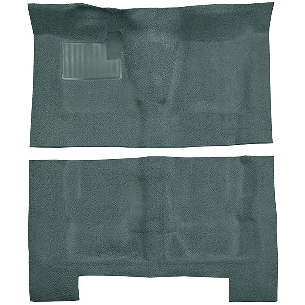 1968-72 Chevelle Concours 4-Door Wagon 4-Speed Complete Molded Carpet Set Loop Mass-Backing Aqua