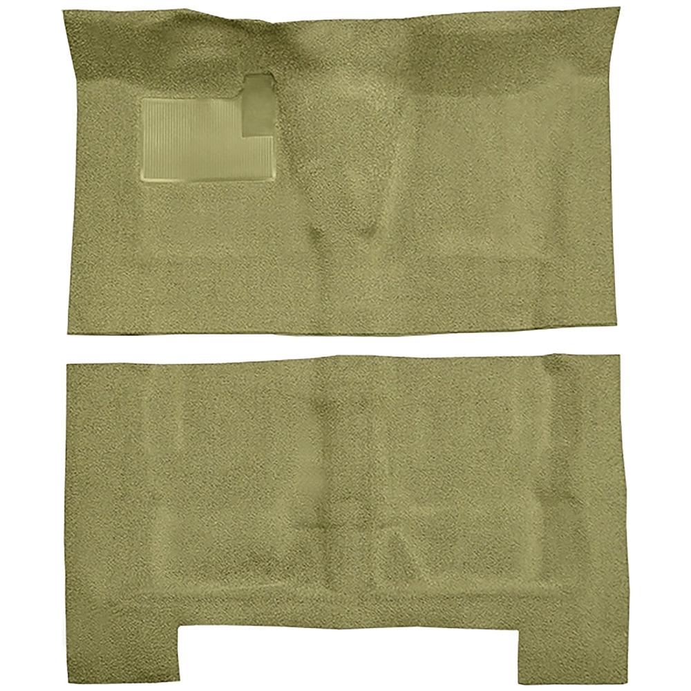 1968-72 Chevelle Concours 4-Door Wagon 4-Speed Complete Molded Carpet Set Loop Mass-Backing Ivy Gold