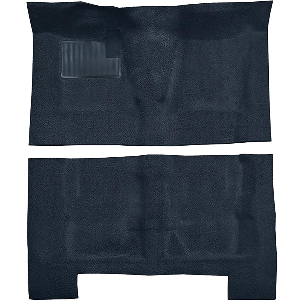 1968-72 Chevelle Concours 4-Door Wagon 4-Speed Complete Molded Carpet Set Loop Mass-Backing Dark Blue