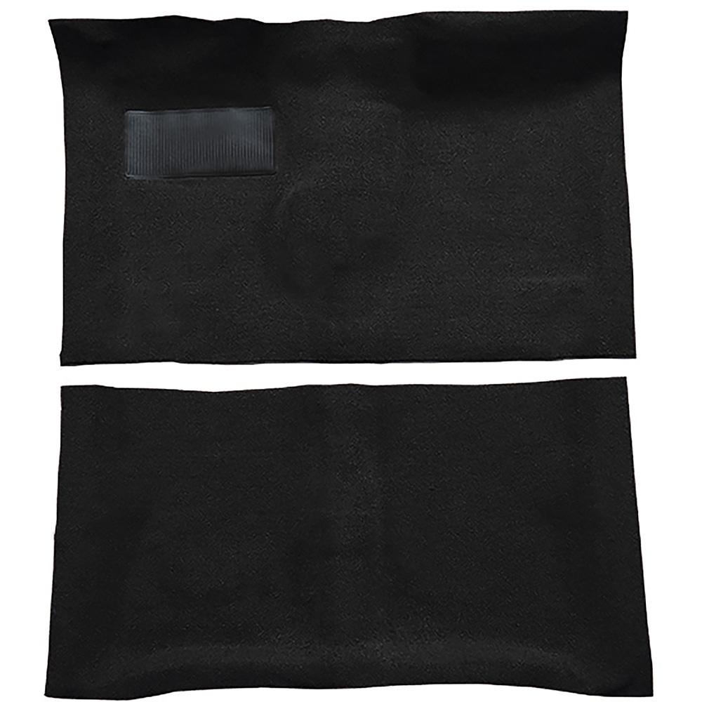 1964-67 Skylark, Chevelle, Cutlass 2-Door 4-Speed Complete Molded Carpet Set Loop Mass-Backing Black