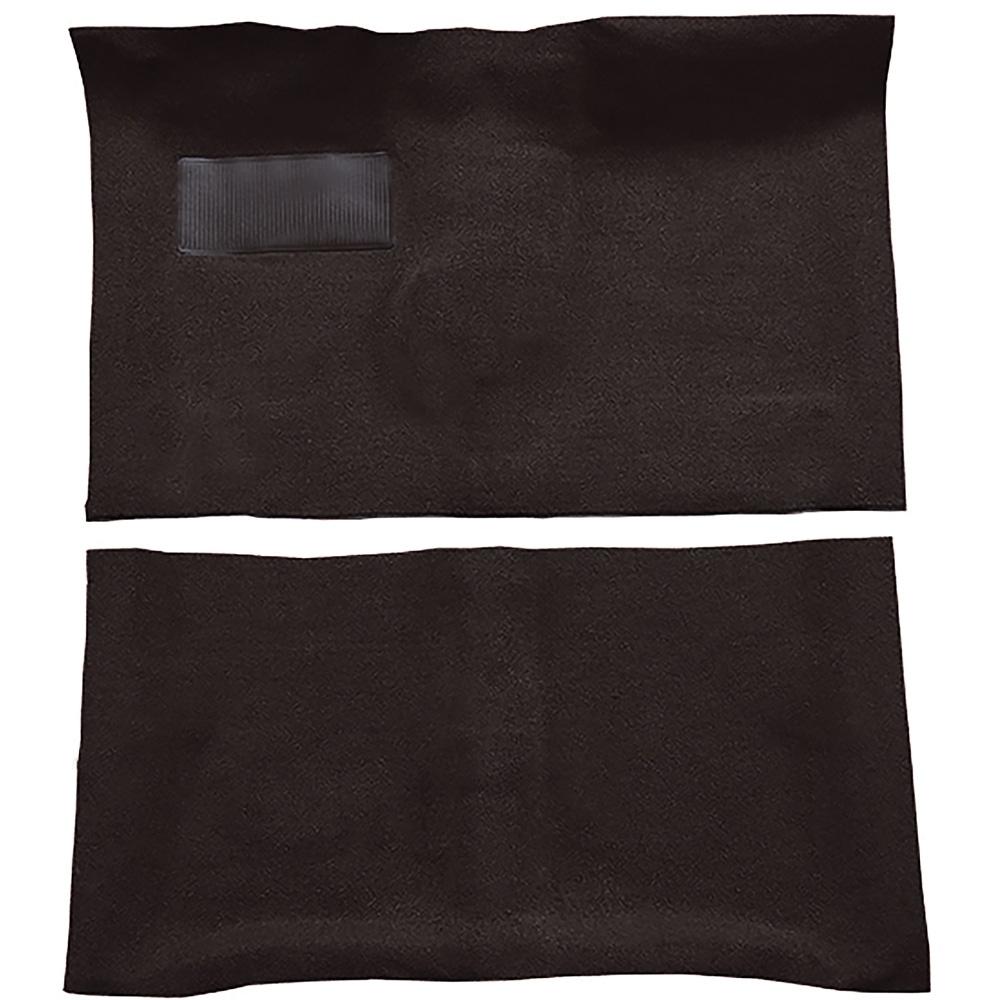 1964-67 Skylark, Chevelle, Cutlass 2-Door 4-Speed Complete Molded Carpet Set Loop Mass-Backing Plum
