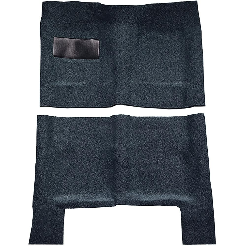 1964-67 Skylark, Chevelle, Cutlass 2 or 4-Door Automatic Complete Molded Carpet Set Loop Mass-Backing Dark Blue