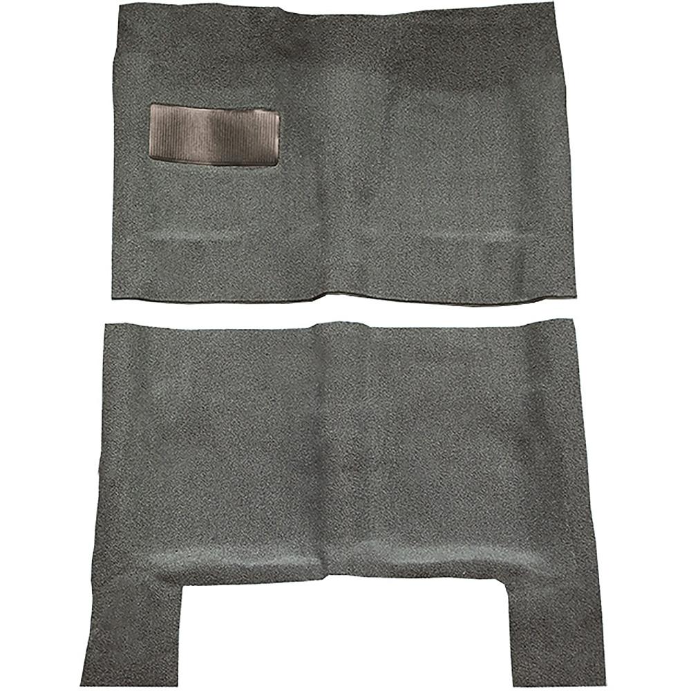 1964-67 Skylark, Chevelle, Cutlass 2 or 4-Door Automatic Complete Molded Carpet Set Loop Mass-Backing Gunmetal Gray