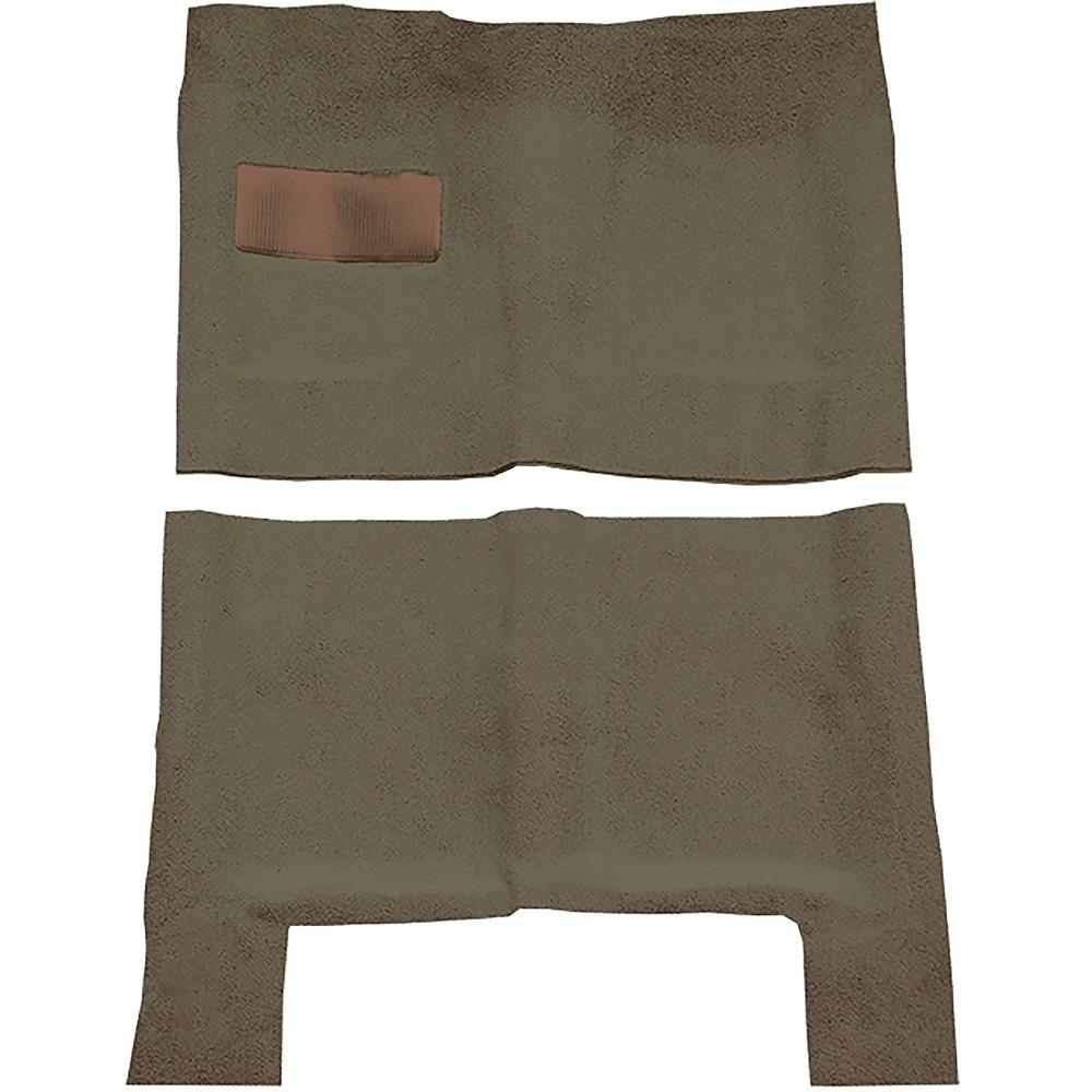 1964-67 Skylark, Chevelle, Cutlass 2 or 4-Door Automatic Complete Molded Carpet Set Loop Mass-Backing Dark Gold