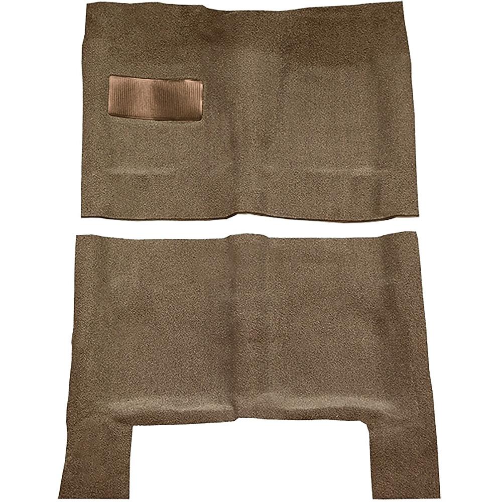 1964-67 Skylark, Chevelle, Cutlass 2 or 4-Door Automatic Complete Molded Carpet Set Loop Mass-Backing Medium Saddle