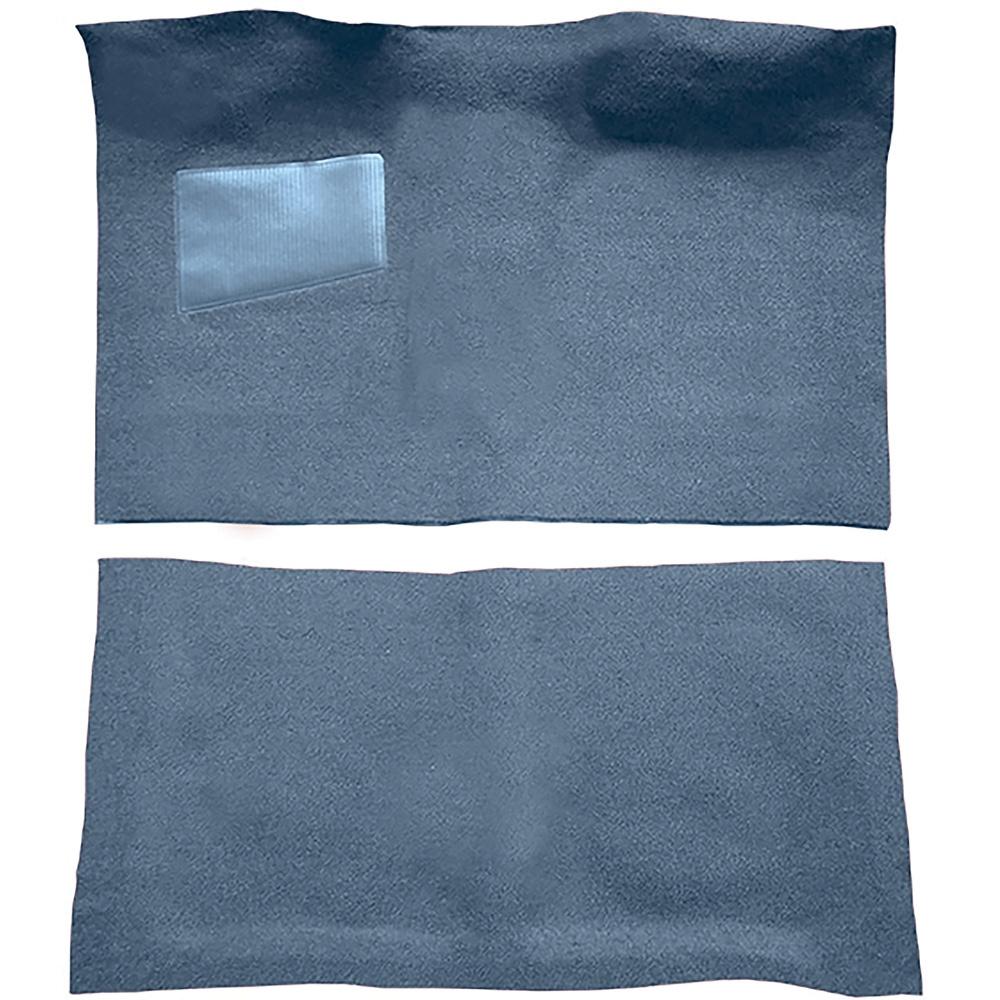 1964-65 Pontiac GTO 2-Door 4-Speed Complete Molded Carpet Set Loop Mass-Backing Medium Blue