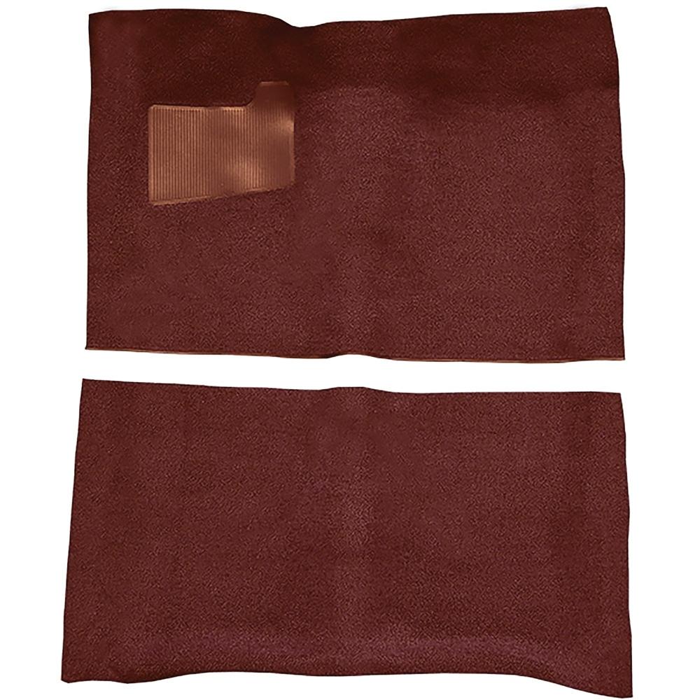 1966-67 Pontiac GTO 2-Door Automatic Complete Molded Carpet Set Loop Mass-Backing Maroon