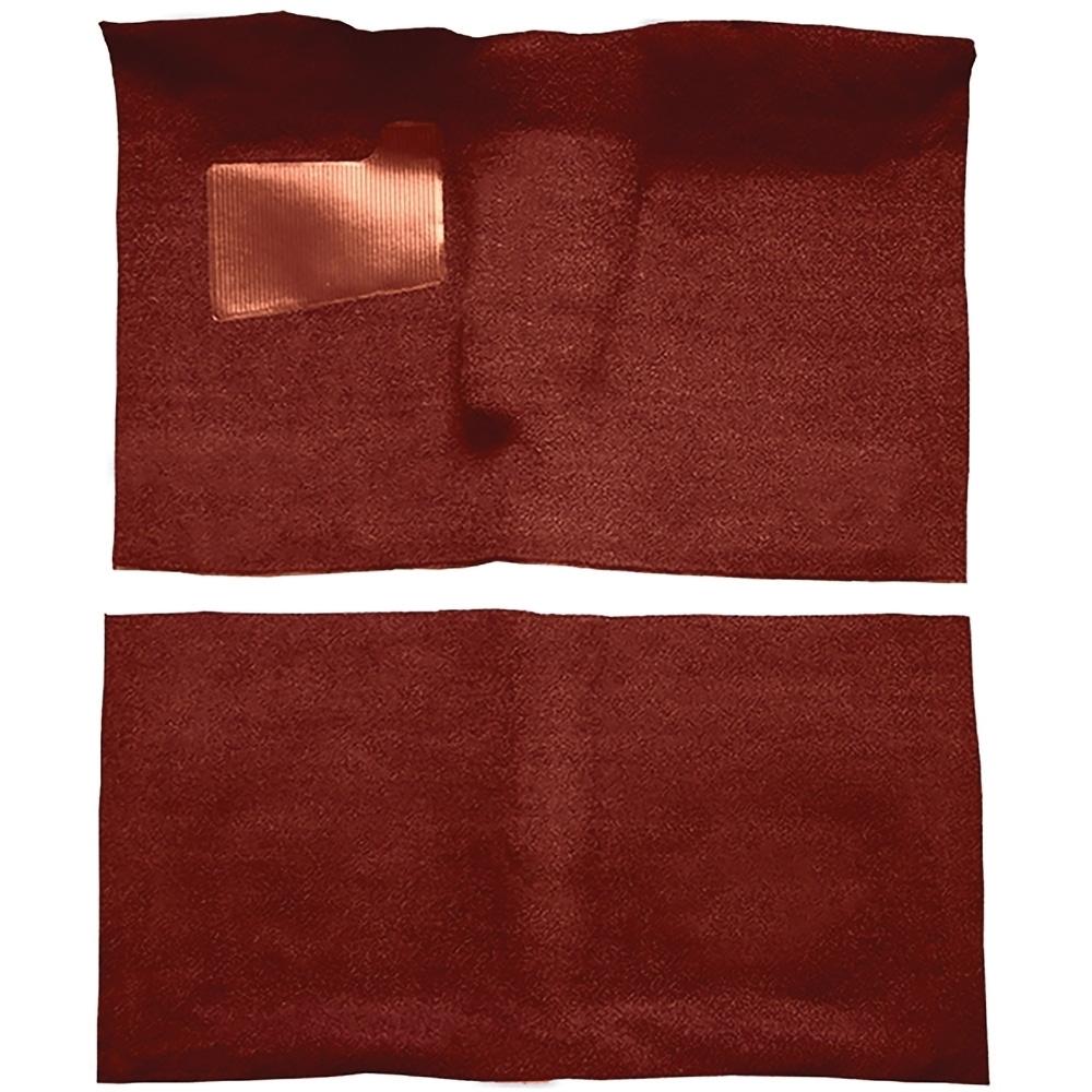 1966-67 Pontiac GTO 2-Door 4-Speed Complete Molded Carpet Set Loop Mass-Backing Red
