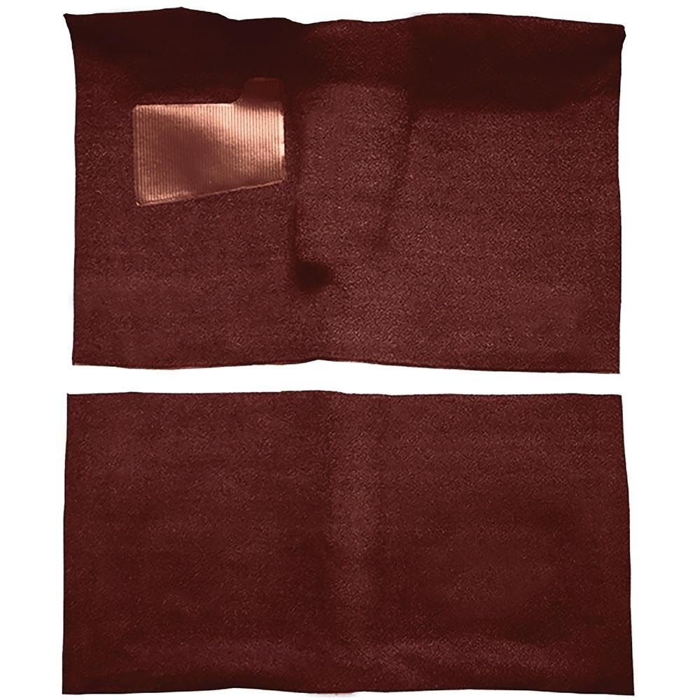 1966-67 Pontiac GTO 2-Door 4-Speed Complete Molded Carpet Set Loop Mass-Backing Maroon