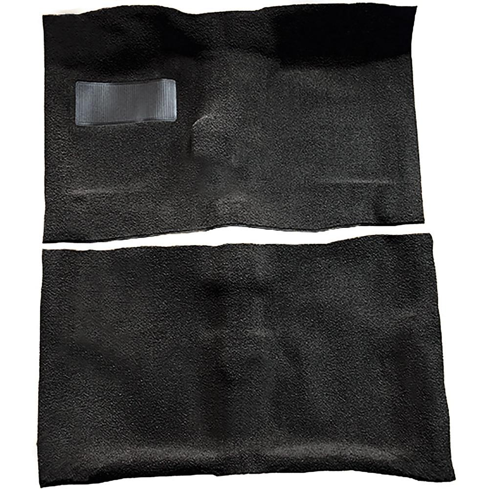1964-67 Chevrolet El Camino 4-Speed Complete Molded Carpet Set Loop Mass-Backing Black