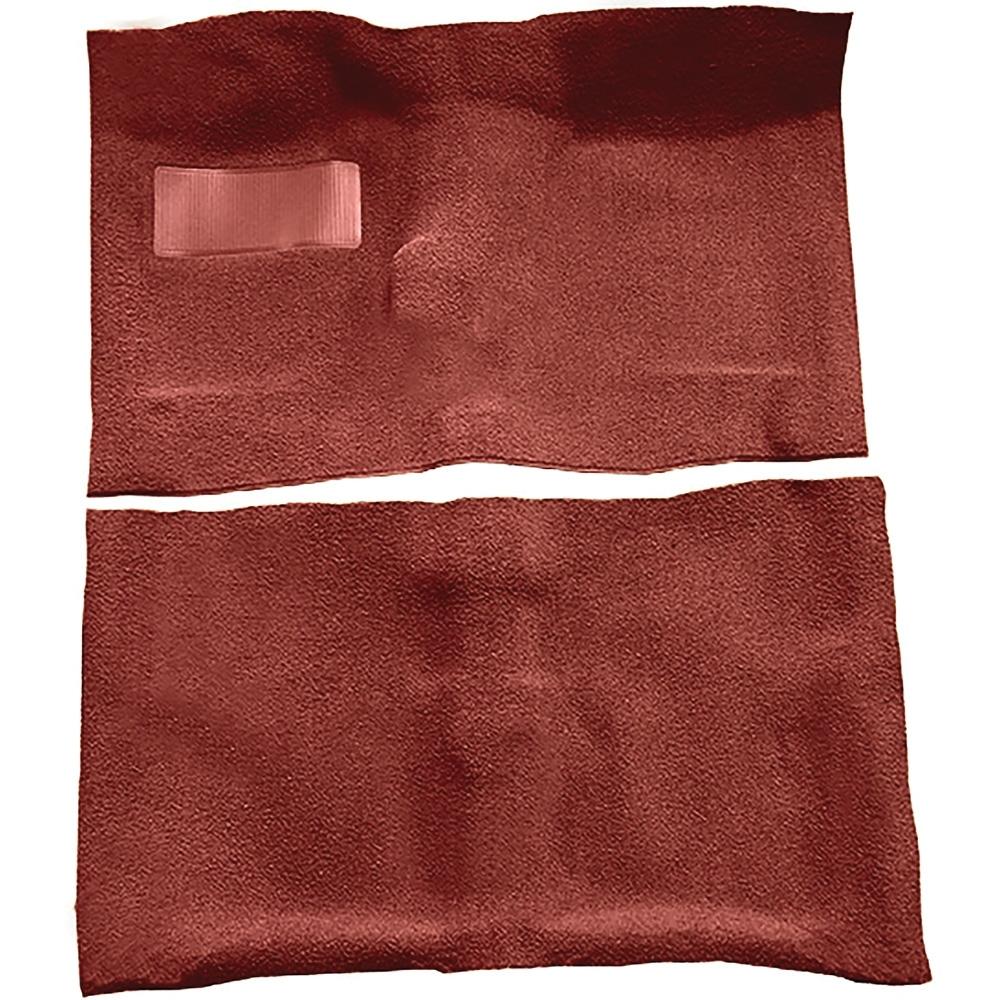 1964-67 Chevrolet El Camino 4-Speed Complete Molded Carpet Set Loop Mass-Backing Red