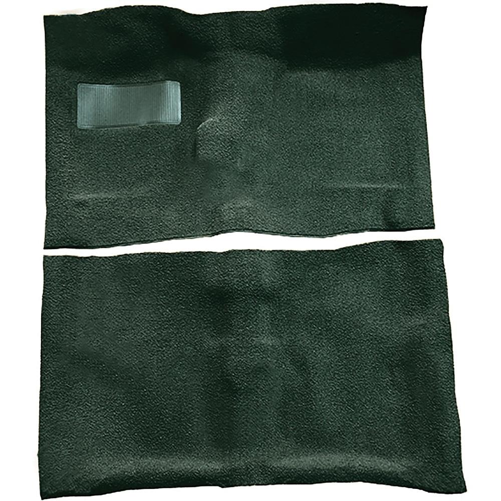 1964-67 Chevrolet El Camino 4-Speed Complete Molded Carpet Set Loop Mass-Backing Dark Green