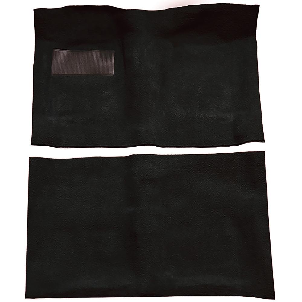 1964-67 Chevrolet El Camino 4-Speed or Automatic Complete Molded Carpet Set Loop Mass-Backing Black