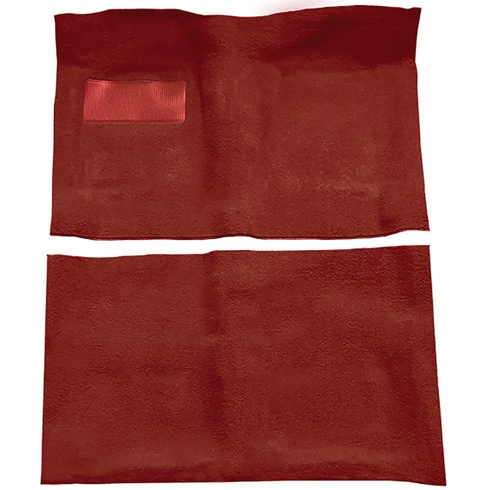 1964-67 Chevrolet El Camino 4-Speed or Automatic Complete Molded Carpet Set Loop Mass-Backing Red