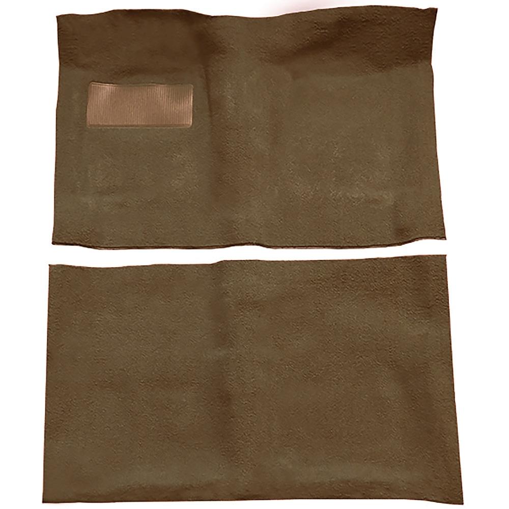 1964-67 Chevrolet El Camino 4-Speed or Automatic Complete Molded Carpet Set Loop Mass-Backing Medium Saddle