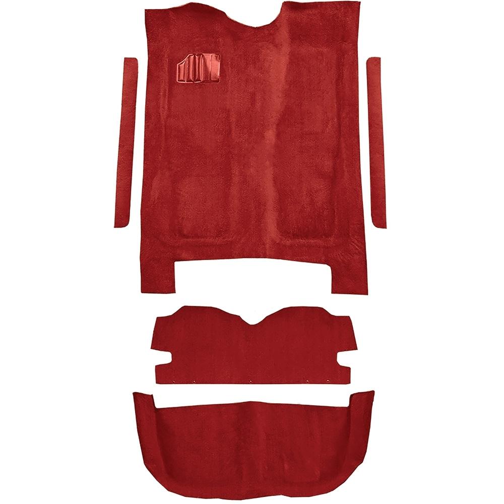 1978 El Camino, Caballero Manual or Automatic Complete Molded Carpet Set Cutpile Mass-Backing Dark Red / Carmine