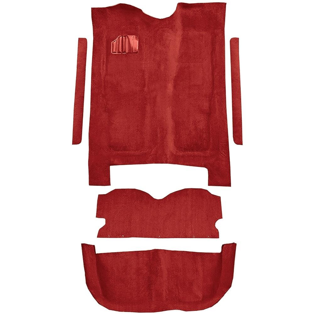 1978-87 El Camino, Caballero Manual or Automatic Complete Molded Carpet Set Cutpile Mass-Backing Dark Red / Carmine