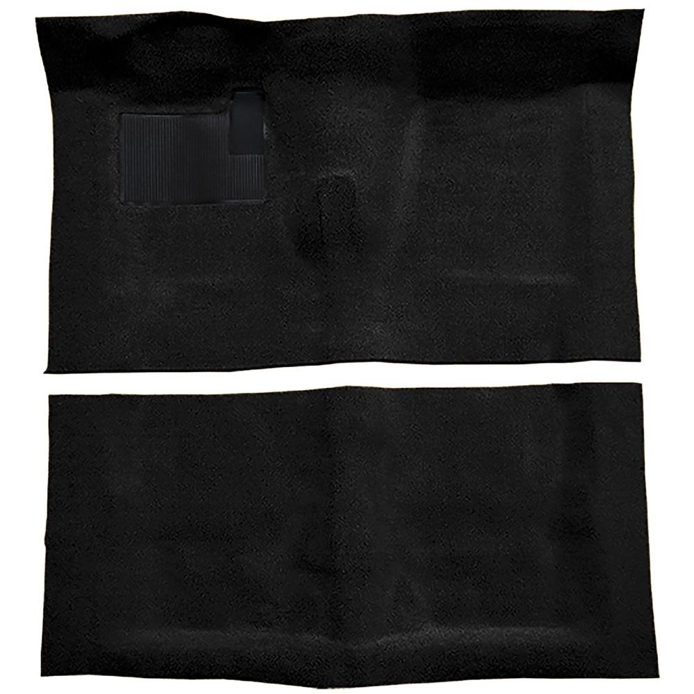 1968-72 Chevelle, LeMans, Skylark 2-Door 4-Speed w/ Console Complete Molded Carpet Set Loop Mass-Backing Black