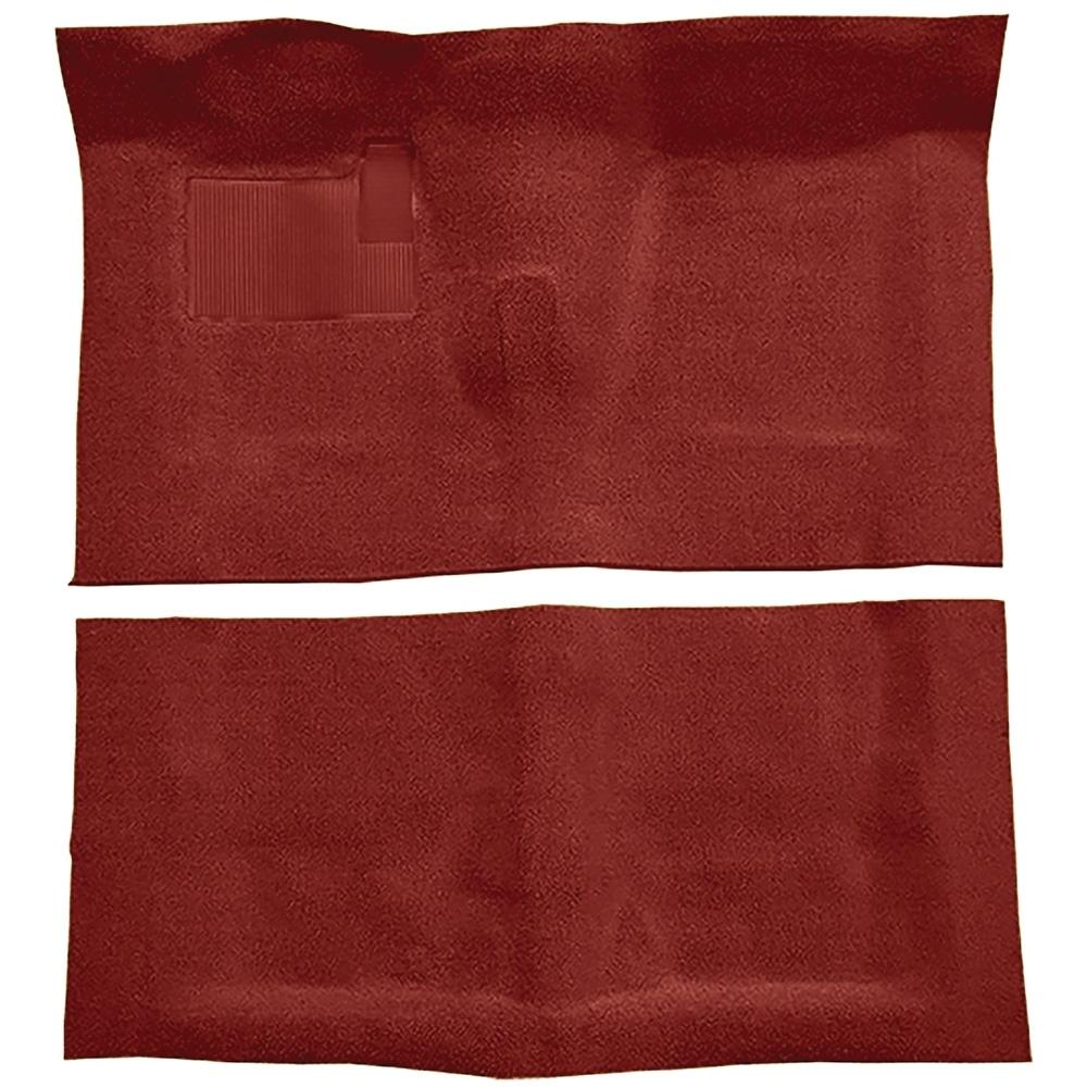 1968-72 Chevelle, LeMans, Skylark 2-Door 4-Speed w/ Console Complete Molded Carpet Set Loop Mass-Backing Red