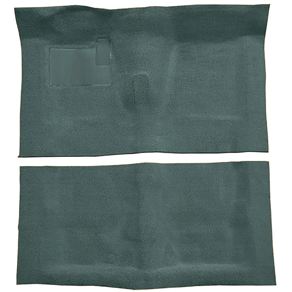 1968-72 Chevelle, LeMans, Skylark 2-Door 4-Speed w/ Console Complete Molded Carpet Set Loop Mass-Backing Aqua