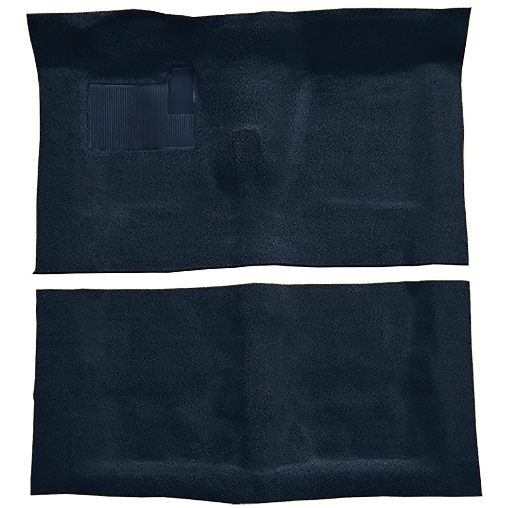 1968-72 Chevelle, LeMans, Skylark 2-Door 4-Speed w/ Console Complete Molded Carpet Set Loop Mass-Backing Dark Blue