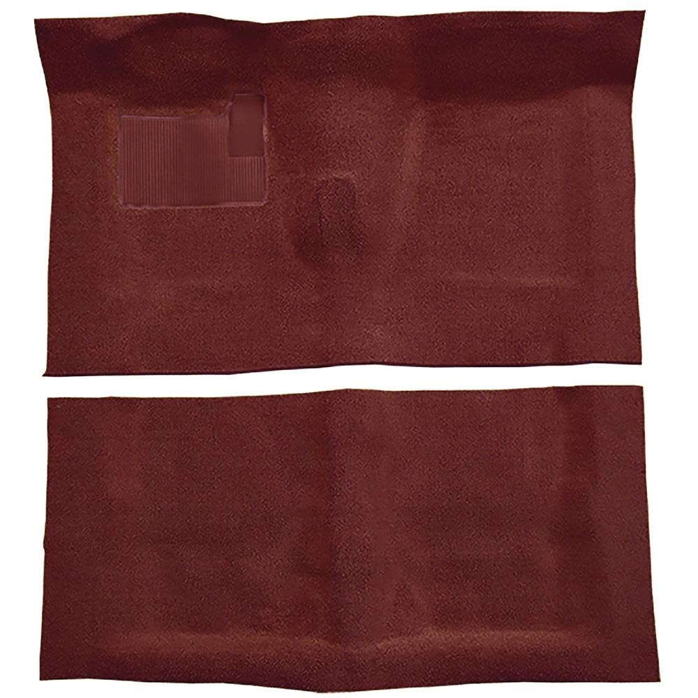 1968-72 Chevelle, LeMans, Skylark 2-Door 4-Speed w/ Console Complete Molded Carpet Set Loop Mass-Backing Maroon