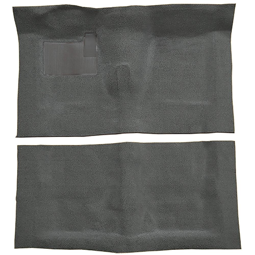 1968-72 Chevelle, LeMans, Skylark 2-Door 4-Speed w/ Console Complete Molded Carpet Set Loop Mass-Backing Gunmetal Gray
