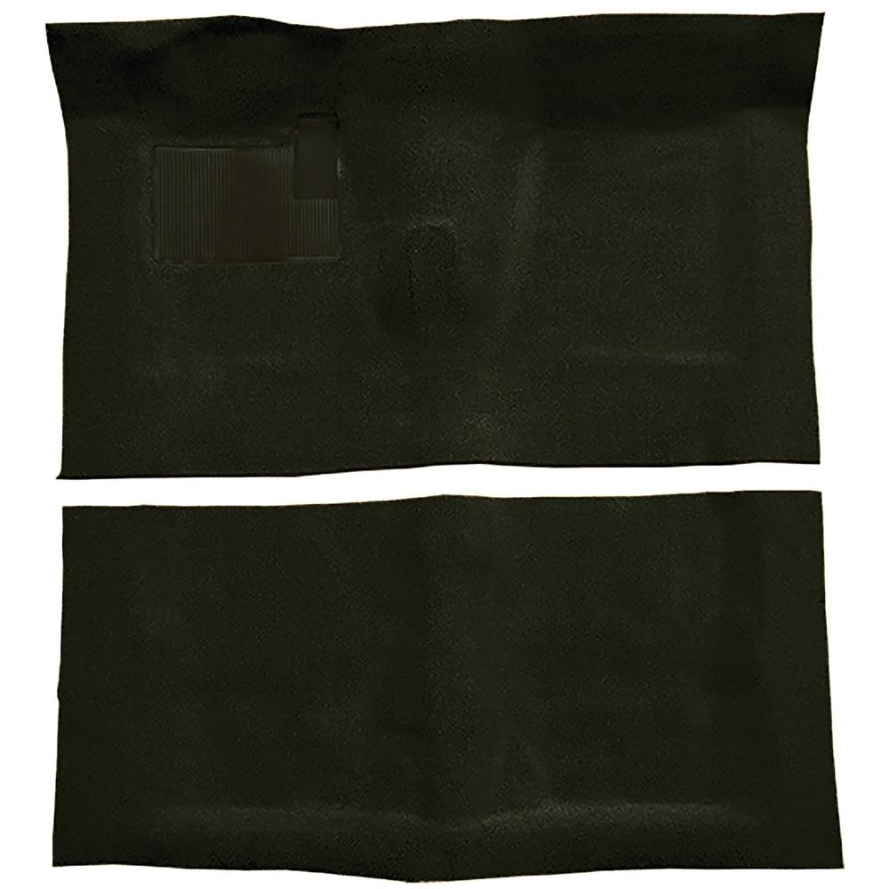 1968-72 Chevelle, LeMans, Skylark 2-Door 4-Speed w/ Console Complete Molded Carpet Set Loop Mass-Backing Dark Olive Green