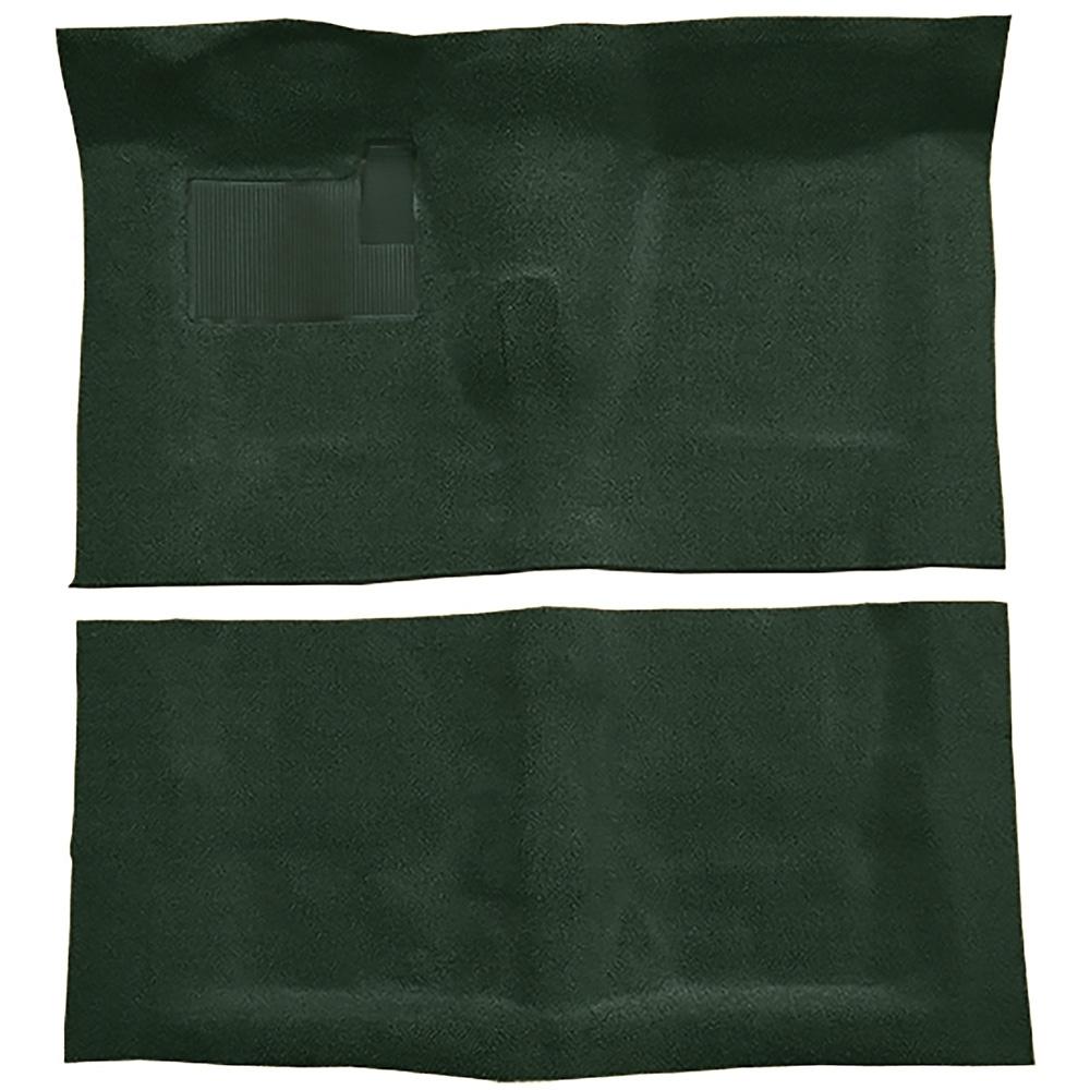 1968-72 Chevelle, LeMans, Skylark 2-Door 4-Speed w/ Console Complete Molded Carpet Set Loop Mass-Backing Green