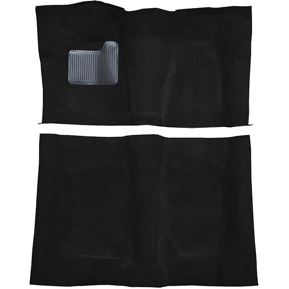 1973 GTO, Chevelle, Cutlass 2-Door 4-Speed Complete Molded Carpet Set Loop Mass-Backing Black
