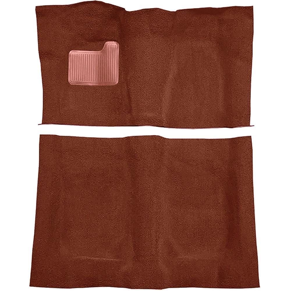 1973 GTO, Chevelle, Cutlass 2-Door 4-Speed Complete Molded Carpet Set Loop Mass-Backing Red