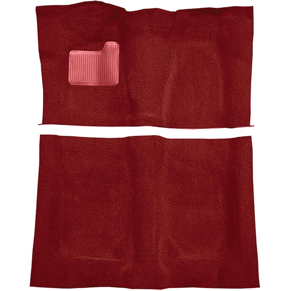 1974 LeMans, Malibu, El Camino 2-Door 4-Speed Complete Molded Carpet Set Cutpile Mass-Backing Oxblood