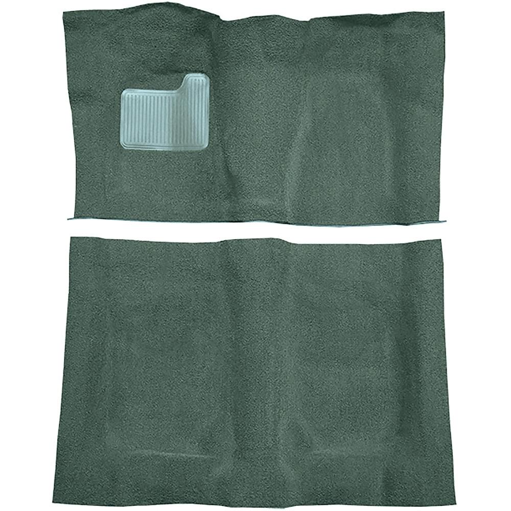 1974 LeMans, Malibu, El Camino 2-Door 4-Speed Complete Molded Carpet Set Cutpile Mass-Backing Sage Green