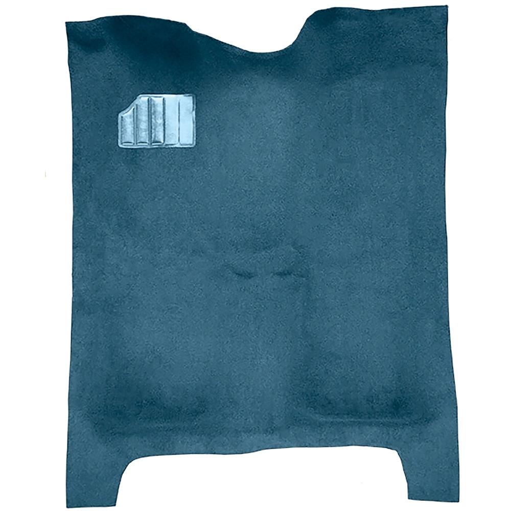 1978-87 El Camino, Caballero Manual or Automatic Complete Molded Carpet Set Cutpile Mass-Backing Ocean Blue / Bright Blue